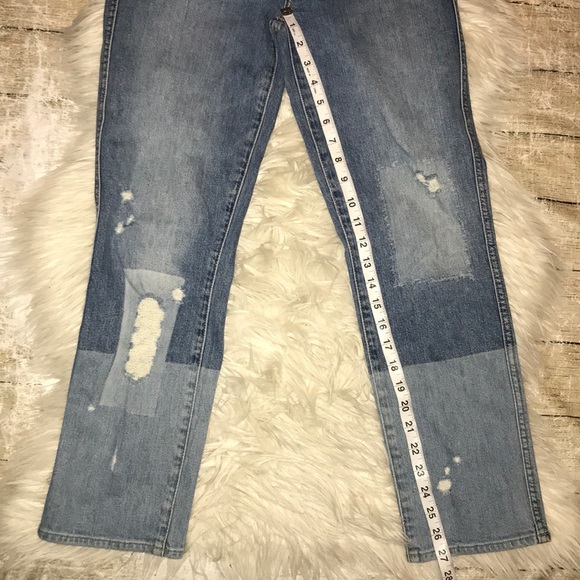 7FAM Edie High Waist Crop Straight Leg Jeans - Picture 8 of 8